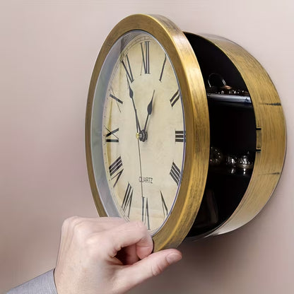 Fun Insurance Wall Clock Golden Storage Insurance Clock Creative Clock Mechanism Living Room Clocks Wall Home Decor Wandklok Gift
