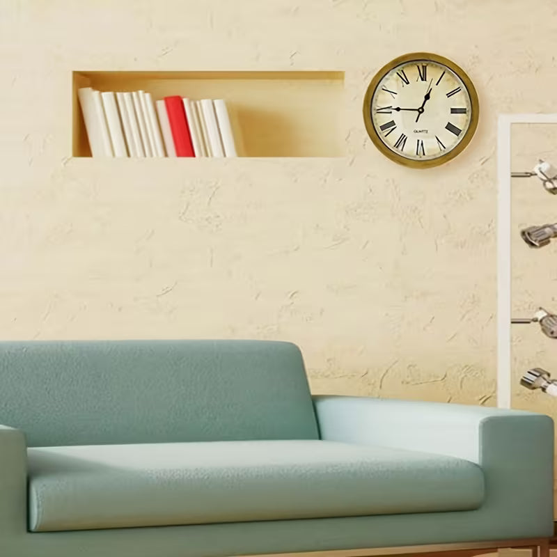 Fun Insurance Wall Clock Golden Storage Insurance Clock Creative Clock Mechanism Living Room Clocks Wall Home Decor Wandklok Gift