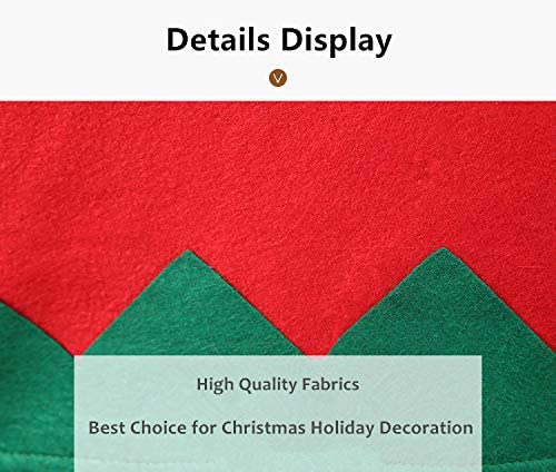 Christmas Chair Back Covers Elf Design Santa Hat