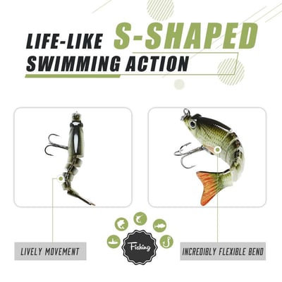2'' Lifelike Fishing Lures for Freshwater and Saltwate