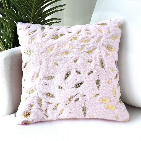 Feather Printed Pillow Cover