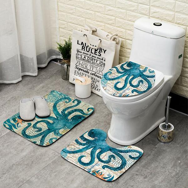 Sea Life Bathroom Mat (3-Piece)