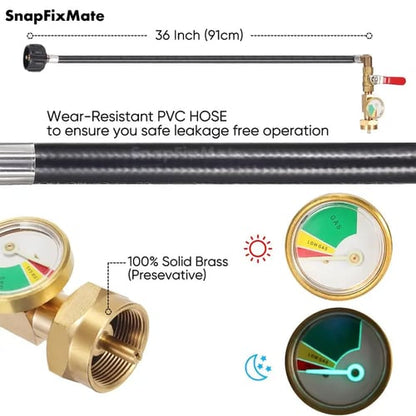 🔥Big Sale 🔥36 Inch  Propane Gas Tank Adapter Connector