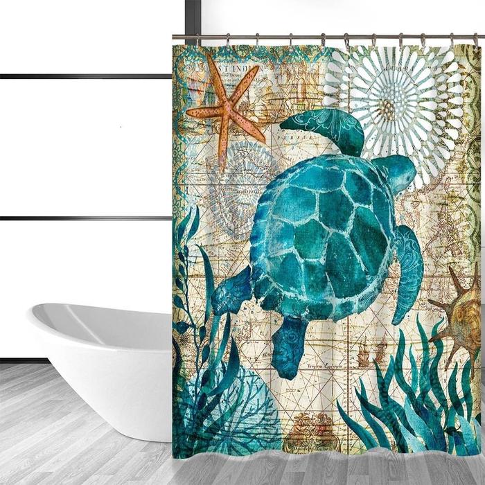 Sea Life Dinner Curtain
