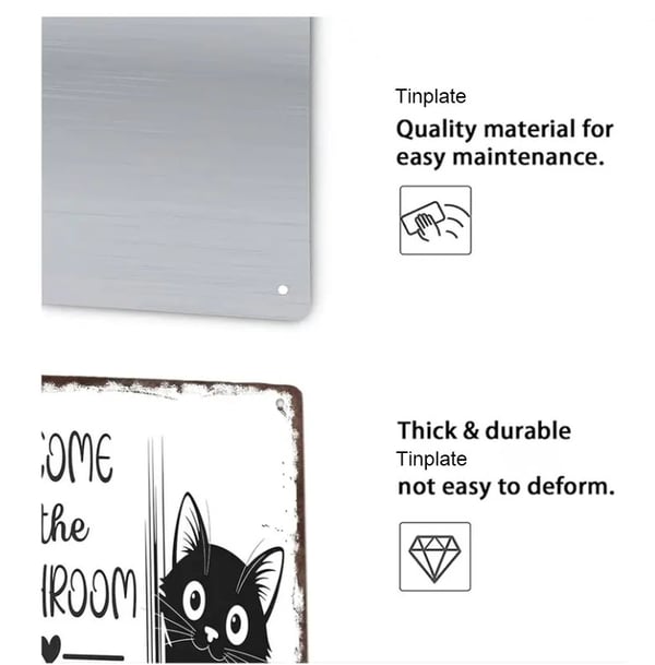 2026 Hot Sale🔥-Vintage Black & White Cat Wall Art