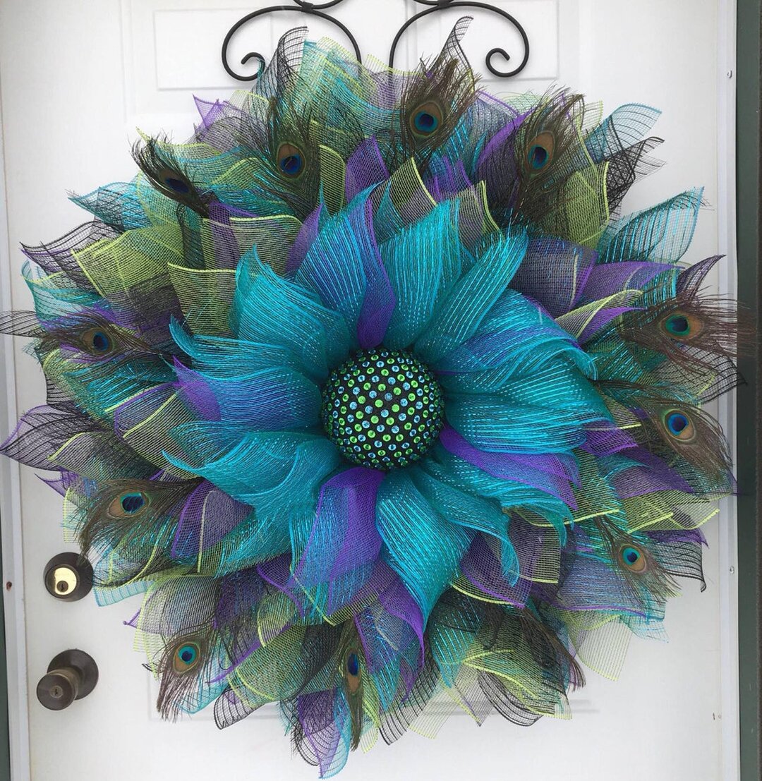 Peacock Pattern Wreath-Noble and unique home decoration