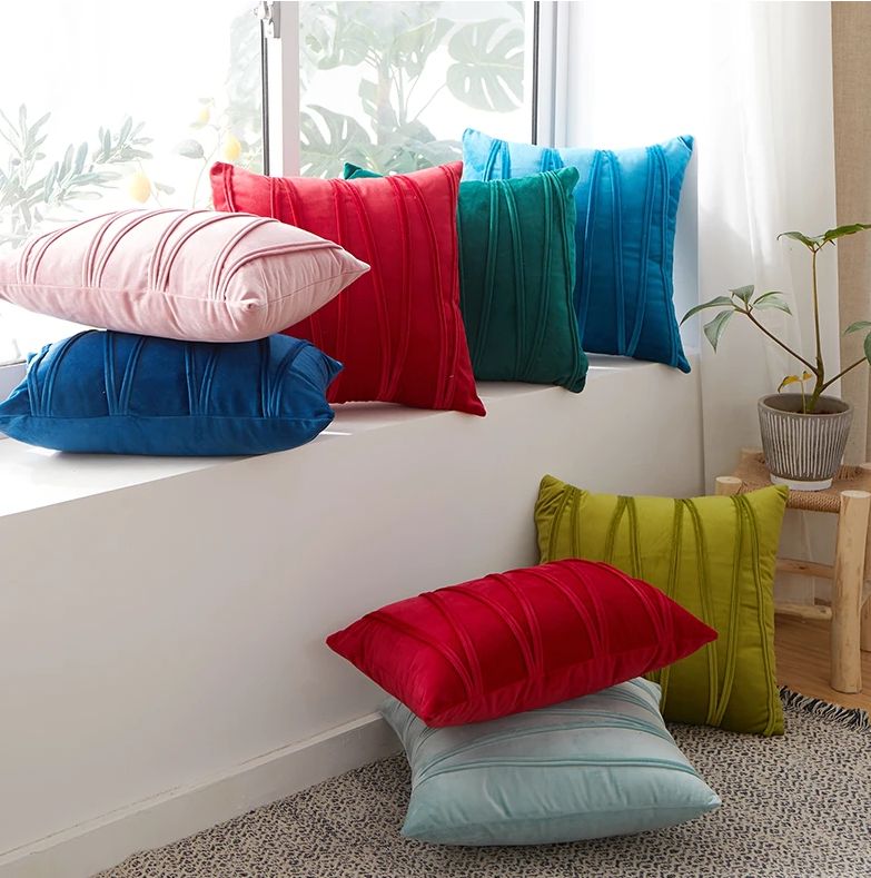 COLOR STRIPE CUSHION COVER