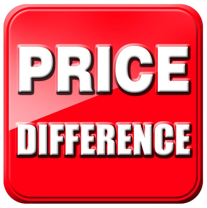 Pay the price difference $5
