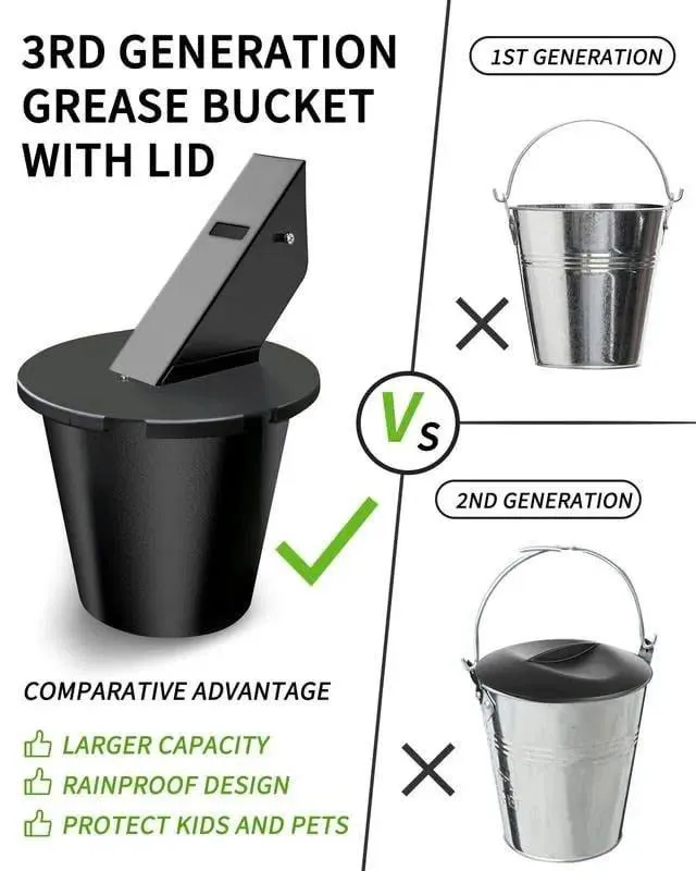 Hot Sale ✨ Grease Bucket with Lid